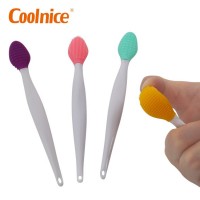 Amazon 2 in 1 Fuller lip Appearance easy Apply silicone double side brush tool  Lip Scrub Brushes