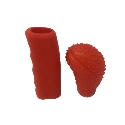 Oval silicone car gear knob shift handle cover