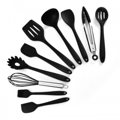 Food Grade Heat Resistant 10pcs Kitchenware Kitchen Accessories in Utensil Silicone Cooking Baking Tools