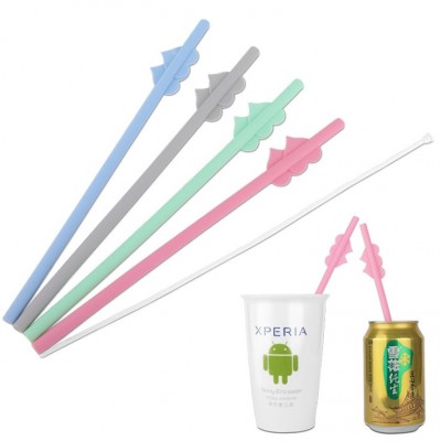 Eco friendly silicone drinking collapsible straw with two heart telescopic foldable folding reusable recyclable case with brush