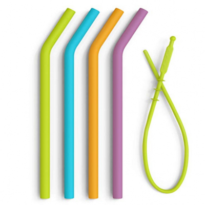 Silicone Straws Amazon Reusable Flexible Drinking Straws with silicone brush