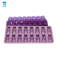 Multifunction magic Food grade Silicone mold for handmade bear shaped Ice cube , chocolate , candy ,candle,cup cakes