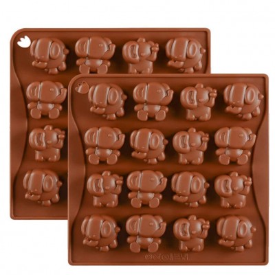 16 cavities elephant fondant ice cream chocolate candy silicone mold making for baking mould