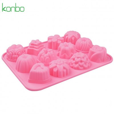 Different shape of flower cake pan muffin tray 12 cup bar soap molds