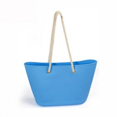 Fashionable women silicone shopping bag beach hand bag