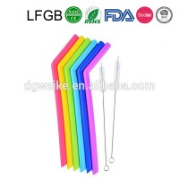 FDA& LFGB Non-toxic Silicone Straw/Recycable Party Straws