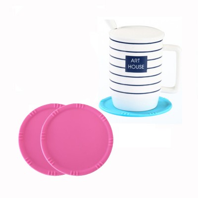 Water proof heat resistant silicone cup coaster dish