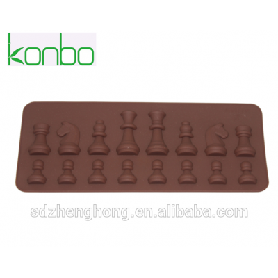 International chess draughtsman shape toblerone silicone chocolate mold bar mould fondant tray candy cake tools