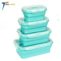 Collapsible Silicone Food Storage Containers Lunch Bento Box for Kids & Adults