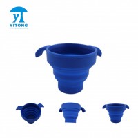 Wholesale high quality silicone water cup/FDA stander collapsible silicone cup