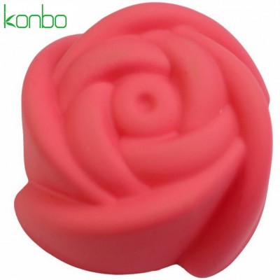 Rose shape bundt cake pan silicon mold soap