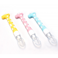 Baby Spoon Giraffe Cute BPA Free Silicone Soft-Tip First Best Stage Infant & Toddlers Spoons Safe for Solid Feeding Gum-Friendly