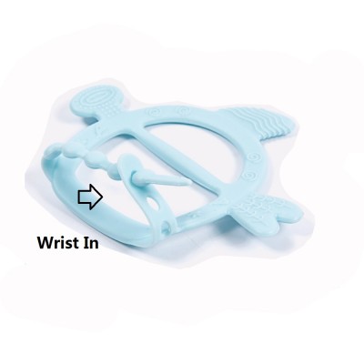 Prevent baby biting hands ventilating silicone hand teether