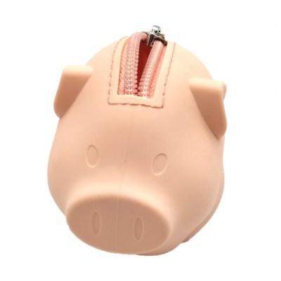 Silicone Bag Silicone Wallet Funny shaped Pig Pouch bag cosmetic bag silicone coin purse